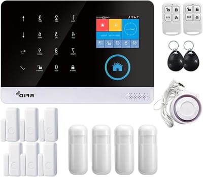4G WiFi Alarmsysteem - Huisbeveiliging Kit - Huis Beveiligen - Touchscreen Bediening - 185x125x14.7mm - Wit