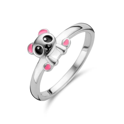 Gerhodineerd Zilver Ring Panda 1336201