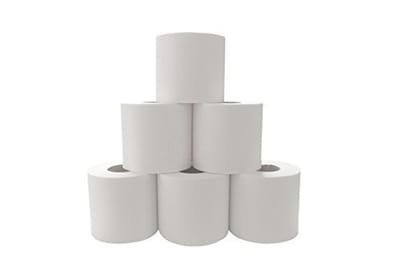 Toiletpapier 2-laags Natuurlijk Wit - Hoogwaardige Kwaliteit - Verpakking van 24 Rollen