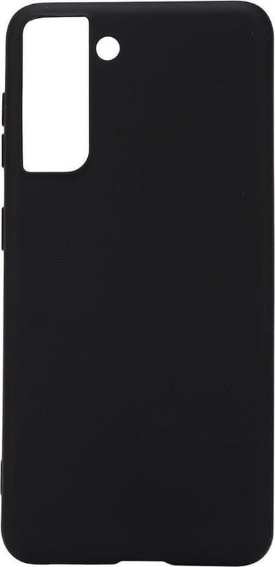 Shop4 - Geschikt voor Samsung Galaxy S21 Plus Hoesje - Zachte Back Case Mat Zwart
