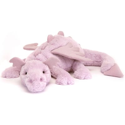 Jellycat knuffel Lavender Dragon huge