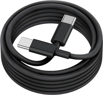 USB C naar USB C kabel - 2 Meter Oplaadkabel 1x - USB-C Oplader Kabel - Zwart