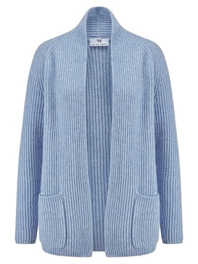 Vest lange raglanmouwen Van Peter Hahn blauw