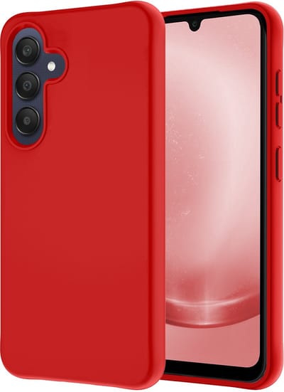Hoesje - Geschikt voor Samsung Galaxy A26 - Sterk & Shockproof - Hoes Cover - Siliconen Case - Rood