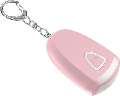 Persoonlijk Alarm - Veiligheidssleutelhanger - Noodsituaties - 130dB Luid Geluid - Compact Formaat - Roze