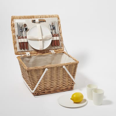 Sunnylife - Picnic Mand met accessoires 24 liter - Hout - Bruin