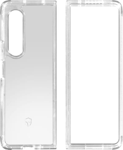 Force Case, Hoesje geschikt voor Samsung Galaxy Z Fold 3 - DUO Series Dubbel Versterkt, Transparant