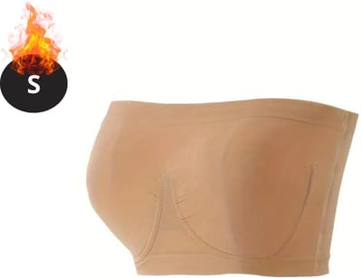 Bovista BH Zonder Beugel - Zonder Bandjes - Push-up Bh's - Comfort Beha - Comfortabel - Sterk - Khaki - Maat S