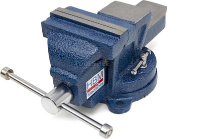 HBM Profi 100 mm Bankschroef met draaibaar onderstel