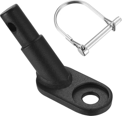 Famanu – Fietsaanhanger koppeling, universele hondenaanhanger fiets aanhangerkoppeling, koppeling fietsaanhanger adapter accessoires voor kinderwagen fiets, met veiligheidspen