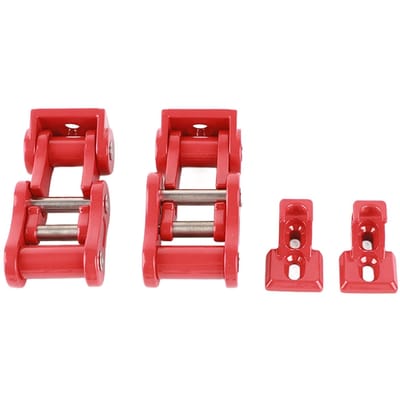 Motorkapvergrendelingen CNC Aluminiumlegering Motorkap Slot Geschikt voor Jeep Wrangler JK JKU 2007-2018 red