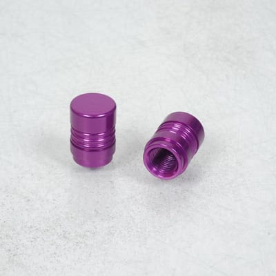 Paire de bouchon de valve anodisé Violet 3AS Racing pour moto 3CV00013 Neuf