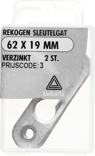 Rekogen sleutelgat 62x19mm vz 2st Deltafix