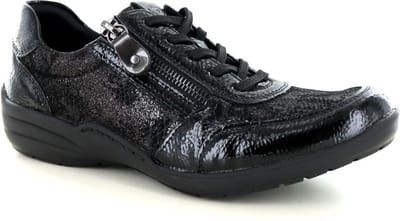 Remonte | Dames veterschoen | Zwart | Maat 40