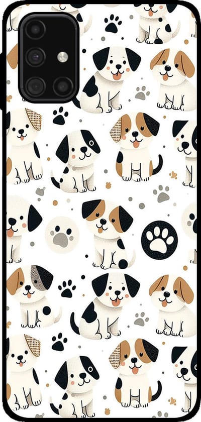Smartphonica Telefoonhoesje Geschikt voor Samsung Galaxy M31s met honden opdruk - TPU backcover case dog design geschikt voor Samsung Galaxy M31s