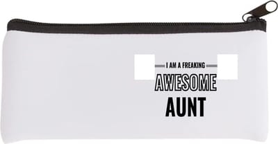 Akyol - i am a freaking awesome aunt Etui - Tante - de meest geweldigste tante - verjaardagscadeau - verjaardag - cadeau - cadeautje voor tante - tante artikelen - kado - geschenk - gift - 20 bij 9 cm