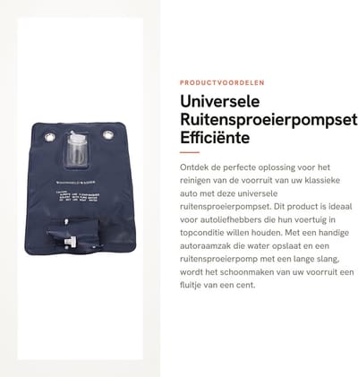 Dailygoods- Ruitensproeierpompset Efficiënte Reiniging