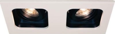 Artdelight - Inbouwspot Moggio 2 lichts GU10 wit zwart