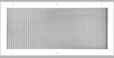Ventilatierooster - Lucht Roosters - Luchtstroom Regelen - Roestvrij Aluminium - 30x50 cm - Wit