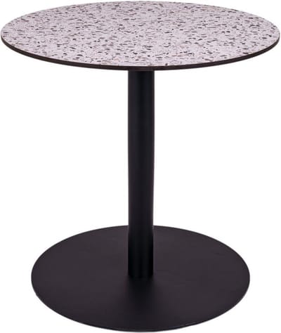MaximaVida ronde HPL terrazzo eettafel Lucca 75 cm - zware 40 kg uitvoering