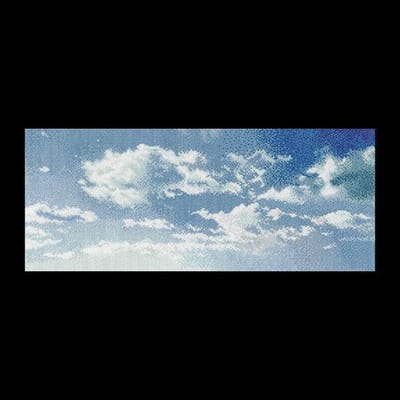 Thea Gouverneur - Borduurpakket met telpatroon - 408A - Voorgesorteerde DMC Garens - Lucht 8 - Aida - 15 cm x 35 cm - DIY Kit