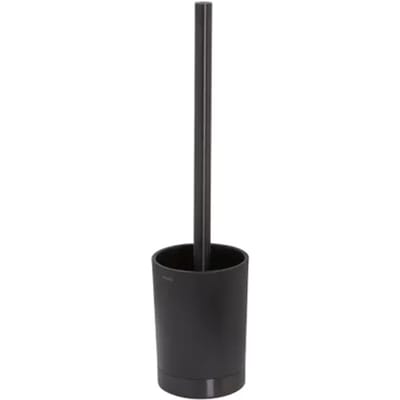 Tiger Tune - Toiletborstel met houder vrijstaand - Zwart metaal geborsteld / Zwart - Gunmetal black