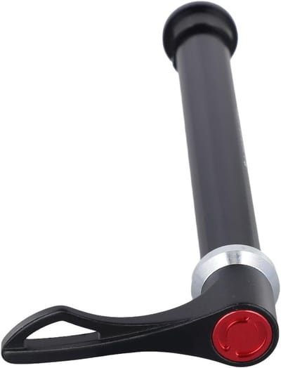 Fiets steekas - Doorgangsas voorwiel - Fietsbevestiging - Lichtgewicht aluminium - 12 x 100 mm - Zwart