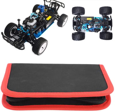 JHUBERS- Gereedschapstas Lichtgewicht - RC-gereedschapstas - Organizer voor modelauto's/drones - Met ritssluiting - Afmetingen 195 x 135 x 35 mm - Robuust en veel opbergruimte - Opbergtas