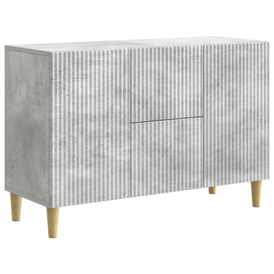 vidaXL - Dressoir - Betongrijs - 89 - x - 34,5 - x - 60 - cm - Bewerkt - hout