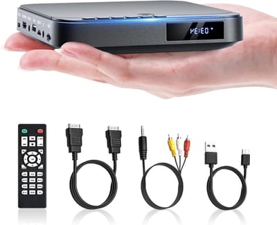 TIM® DVD Speler met HDMI - Externe DVD Speler 1080P - Blu Ray Spelers – Portable – Zwart - 16cm x 15cm x 4cm