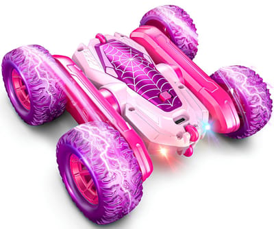 QIN® Bestuurbare Auto - Bestuurbare Auto voor Jongens - Bestuurbare Auto voor Buiten - Roze/Paars - 16cm x 12cm x 5cm