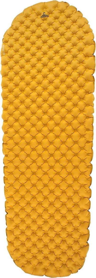 NOMAD® AirTec R.W. | Slaapmat | 183x65 | 6 cm dik | 1 persoons luchtbed | Geel | Super compact | Hoge Kwaliteit | Incl Hoes