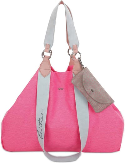 Fritzi aus Preußen Schoudertas Canvas Izzy Bag Neon Pink Neonroze