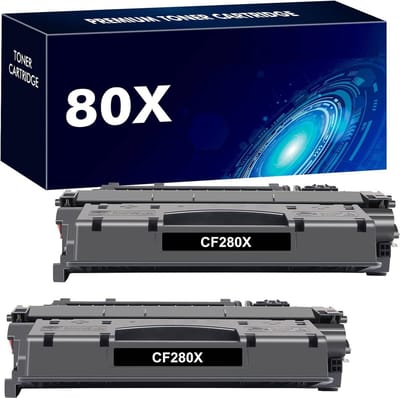 2-pack | Geschikt voor HP CF280X 80X toner voor HP LaserJet Pro 400 M401 M401a M401d M401dn M401dne M401dw M401n MFP M425 M425dn M425dw M 401a M 401d M 401dn M 401dne M 401dw M 401n M 425dn M 425dw