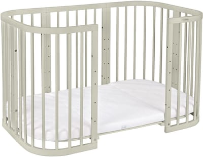 Waldin W2 Combibed 7‑in‑1 - Olive inclusief matras