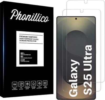 Screenprotector voor Samsung Galaxy S25 Ultra - 2 stuks Beschermglas van glas Transparante glazen schermbeschermfolie