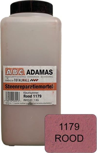Steen reparatie mortel - Rood (1 kg)