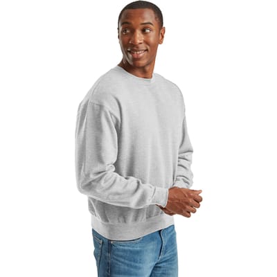 Fruit of the Loom Superkatoenen uniseks sweater voor volwassenen (Atletisch Grijs)