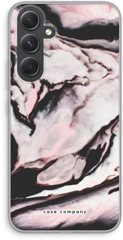 Case Company® - Hoesje geschikt voor Samsung Galaxy A54 hoesje - Roze stroom - Soft Cover Telefoonhoesje - Bescherming aan alle Kanten en Schermrand