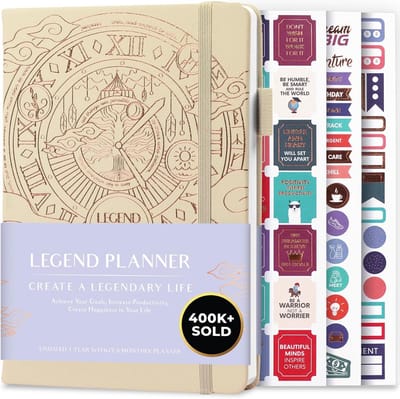 Productiviteitsplanner A5 - Week- en Maandoverzicht voor Doelen Bereiken