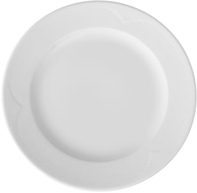 HENDI Plat bord – versterkte randen – slijtvast porselein – Ø 260 mm – vaatwasser- en magnetronbestendig