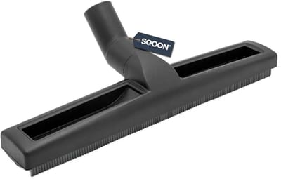 SQOON® Harde vloeren zuigmond 38 mm - 36 cm breed met rubberstrip en wieltjes - Geschikt voor nat en droog zuigen - 1 stuk