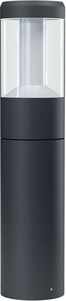 OSRAM ENDURA Style moderne LED-buitenlantaarn 50 cm, paallamp met verblindingsarm licht in donkergrijs van aluminium, IP54-bescherming, voor padverlichting