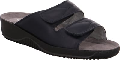 Rohde Dames Slipper Klittenbandsluiting - Blauw - 38