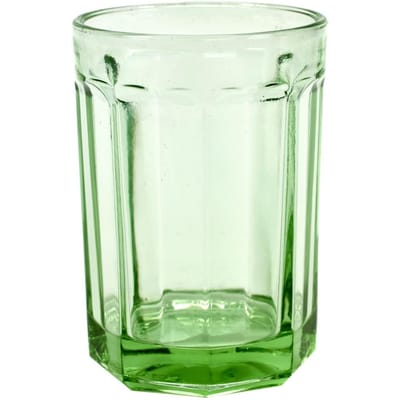 DRINKGLAS LARGE DIA8,5cm H12cm 40cl TRANSPARANT GROEN - per 4 stuks