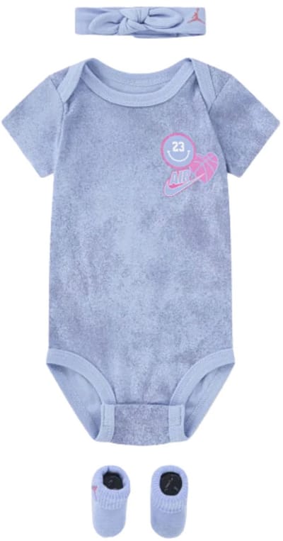 Nike - Meisjes - Nike Babyset Giftpack 3-Pcs - Blauw/Roze - Maat 0-6 Maanden