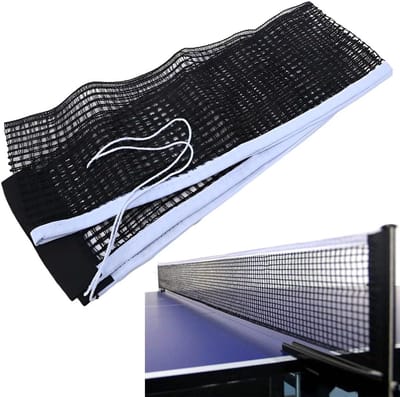 Vouwbaar tafeltennisnet 180 x 15 cm, geschikt voor competitie en training, zwart, duurzaam en eenvoudig te installeren