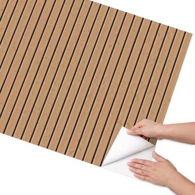 Coloray Meubel Wrap Folie - Bruin Meubelfolie - 75x150 cm - Decoratiefolie Zelfklevend Houten planken - Meubelfolie Zelfklevend - Rustiek Meubelfolie - Wrapfolie Keuken - Wanddecoratie - Texturen
