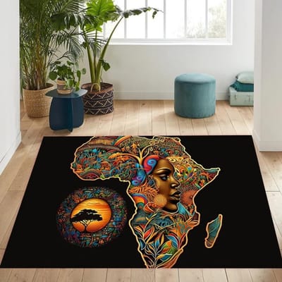 Afrikaans Tapijt Vintage Woonkamer Tapijt Slaapkamer Decoratief Tapijt Boheemse Kleden Eetkamer Keuken Vloermat Wasbaar Tapijt 40X60cm-16x24in