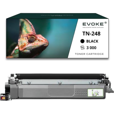 Evoke Compatibele Toner voor Brother Tn-248Bk Tn248Bk Tn-248 Tn248 Zwart 3000 Pagina's Dcp-L3560Cdw L3520Cdw Hl-L8230Cdw Mfc-L3740Cdw